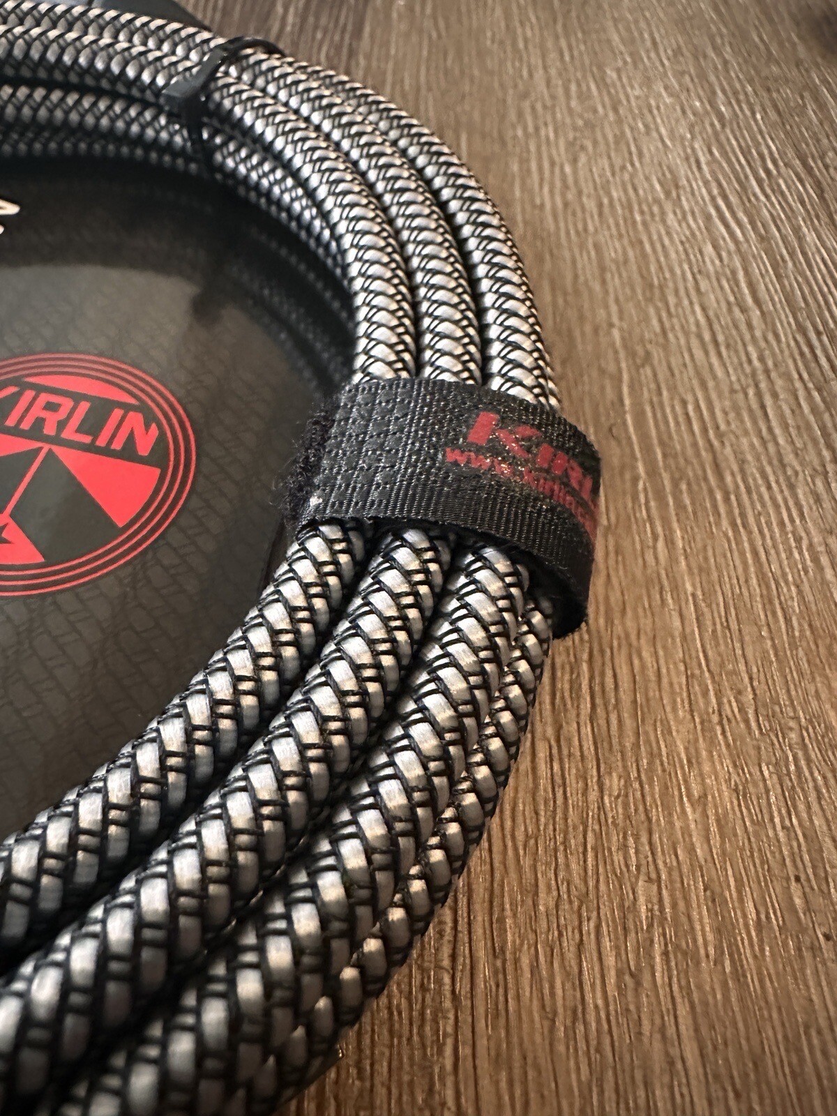 XLR Microphone Cable - Woven Charcoal Gray 10ft Kirlin Male to Female-20AWG New