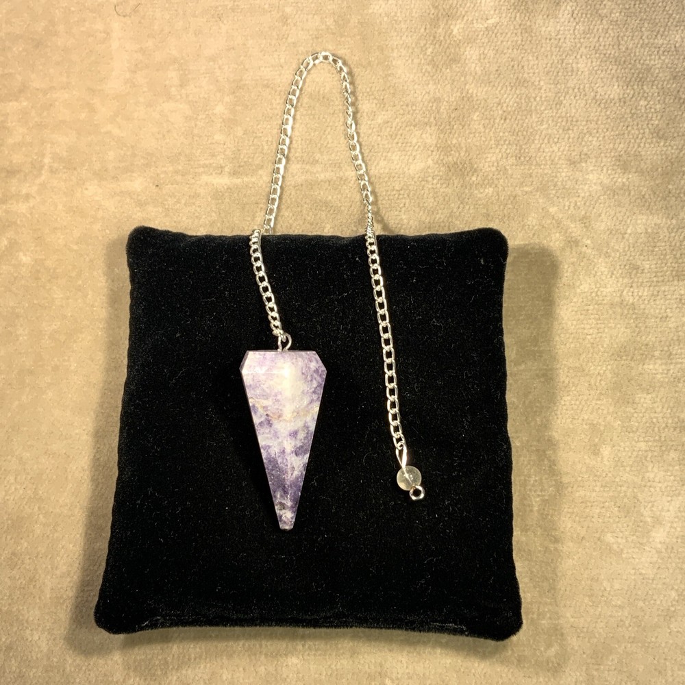 Lepidolite Gemstone Pendulum / Pendant #3