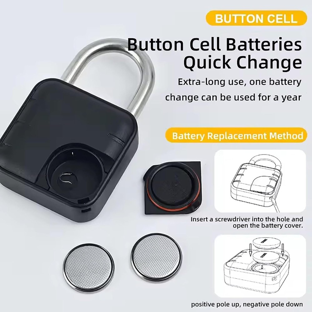6 Digit Combination Lock for Locker, Smart Padlock, Gym Locker Lock with Code...