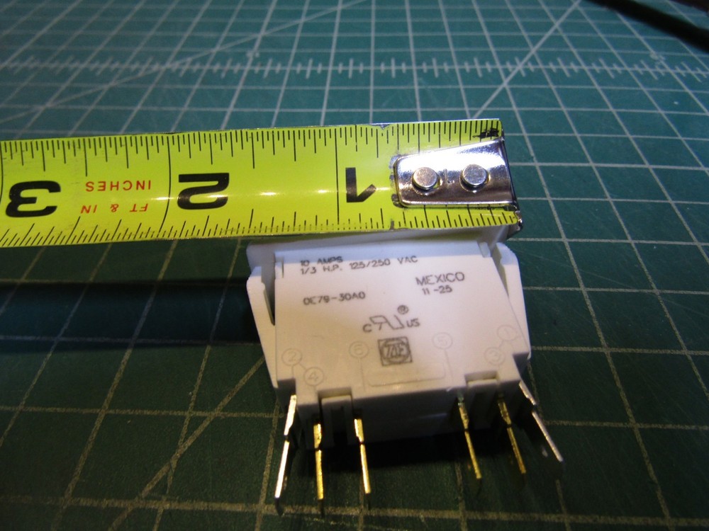 2 – ZF Electronics 0E79-30A0 Switch, Pushbutton, DPDT, NO/NC, Pull to Cheat 10 A