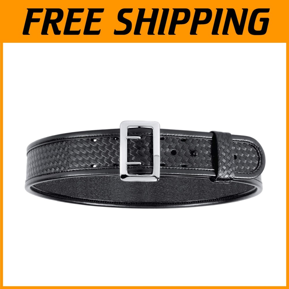 7960 Sam Browne Duty Belt - Chrome Buckle - Rectangular Snap