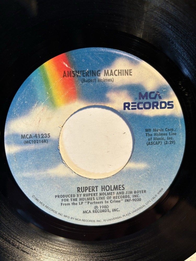 Rupert Holmes “Answering Machine” MCA 7” 45 VG+