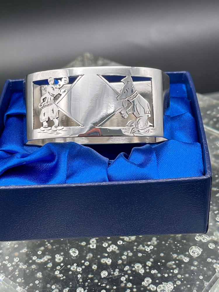 Sterling Silver Disney Mickey Mouse napkin ring.