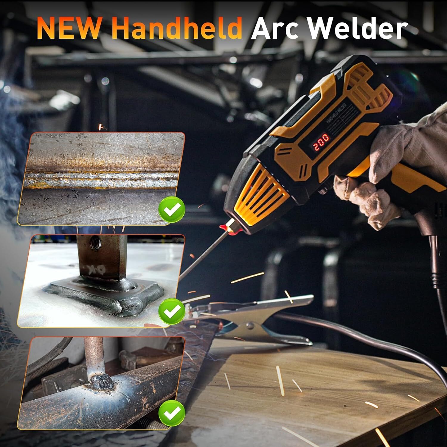 Handheld Welding Machine 110V Stick Welder IGBT Inverter Electric ARC Welder Gun