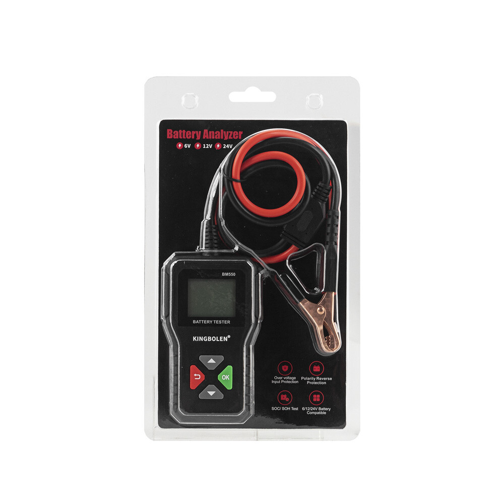 6V 12V 24V Car Battery Voltage Load Tester Digital Battery Analyzer 100~2000CCA