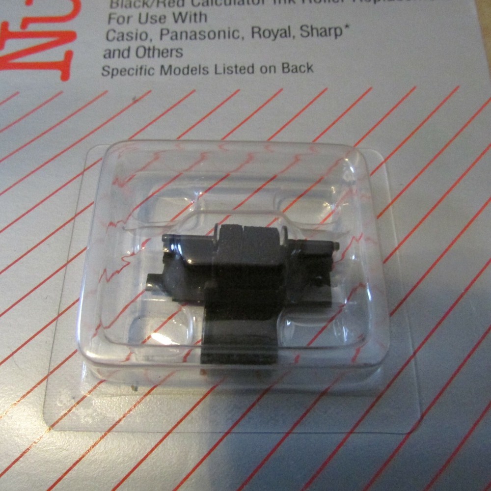 Porelon Calculator Ink Roller - Model NR-42 - Black/Red - Casio, Sharp (G 76)
