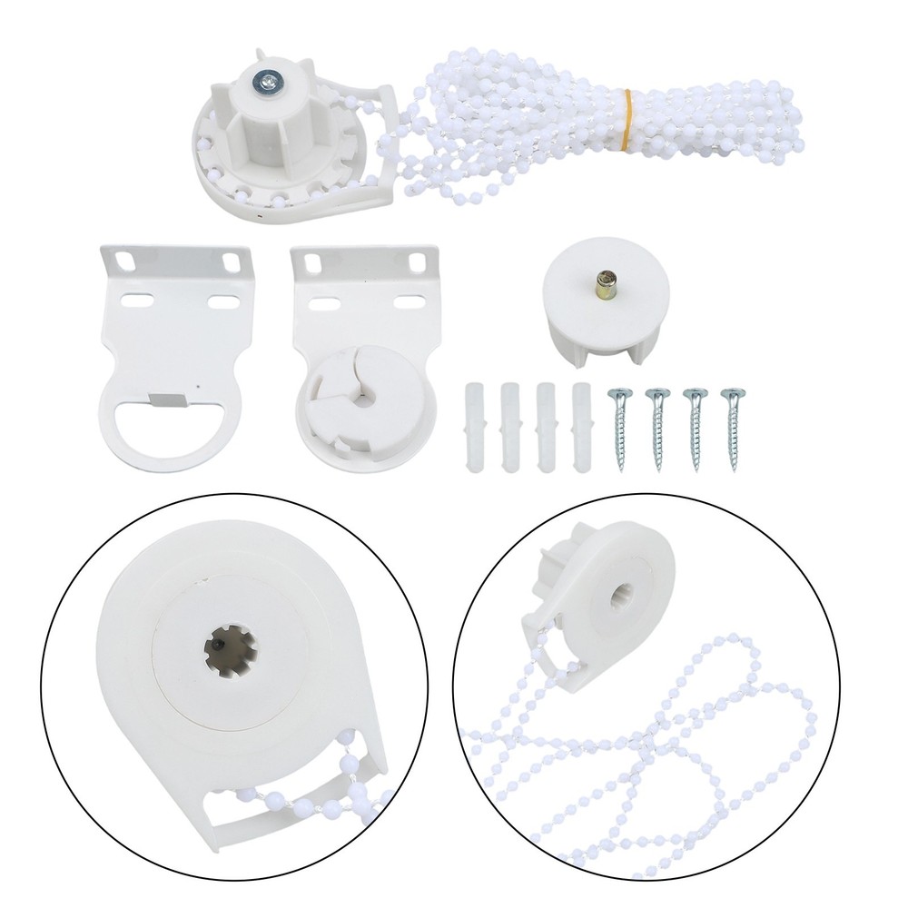 Roller Blind Bracket Kit DIY Bead Chain Kit for Window Curtains 38mm Size