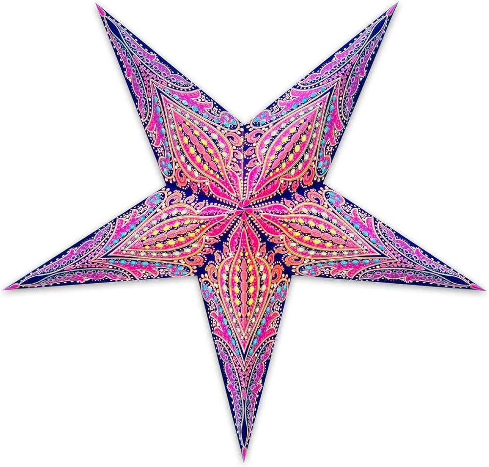 - Queen (Blue Pink, Medium) - Paper Star Lantern