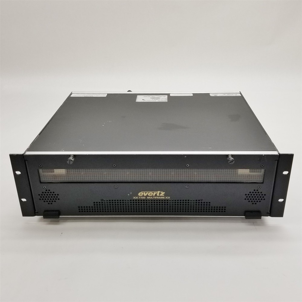Evertz 7700FR-C Multiframe Chassis w/ 1*7700FC 6*7760AVM-E Controller Module