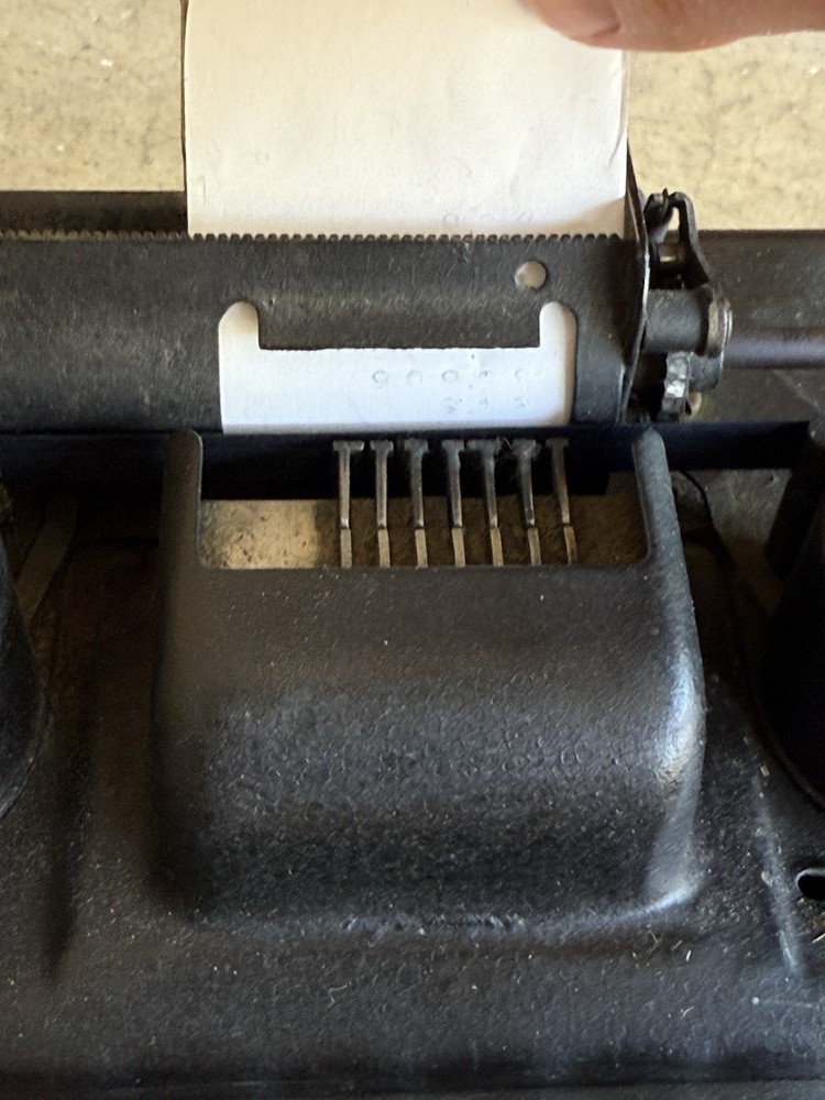 Vintage Burrough's Portable Adding Machine Great Collection Piece