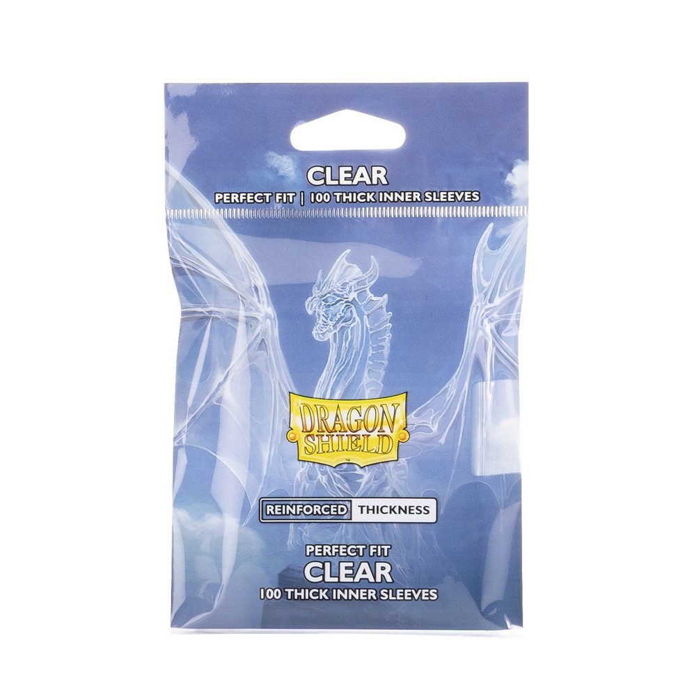 DRAGON SHIELD 100CT CLEAR PERFECT FIT THICK