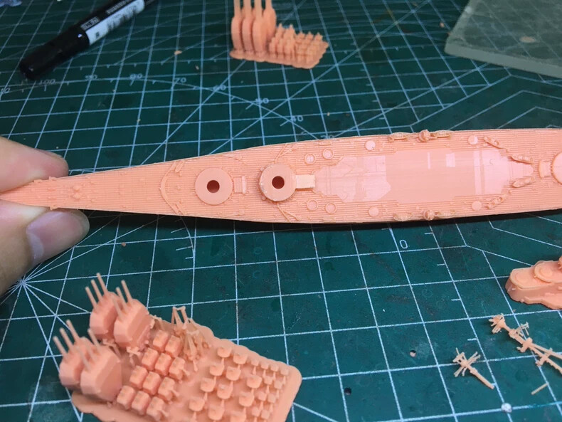 3D Printed 1/700 Soviet Admiral Ushakov Battleship Unpainted Model Kit