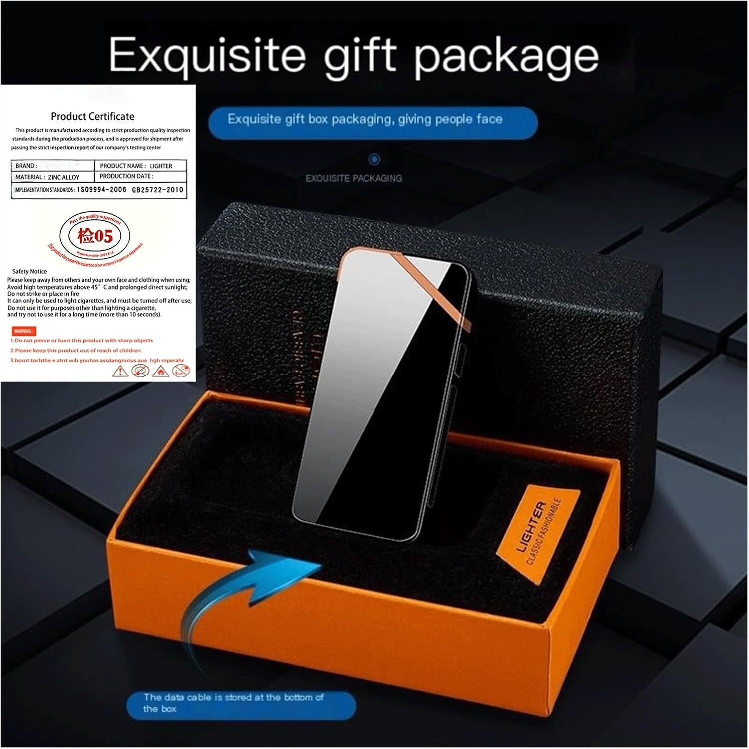 Dual Arc Plasma Electric Lighter USB Rechargeable Flameless Windproof Lighter US