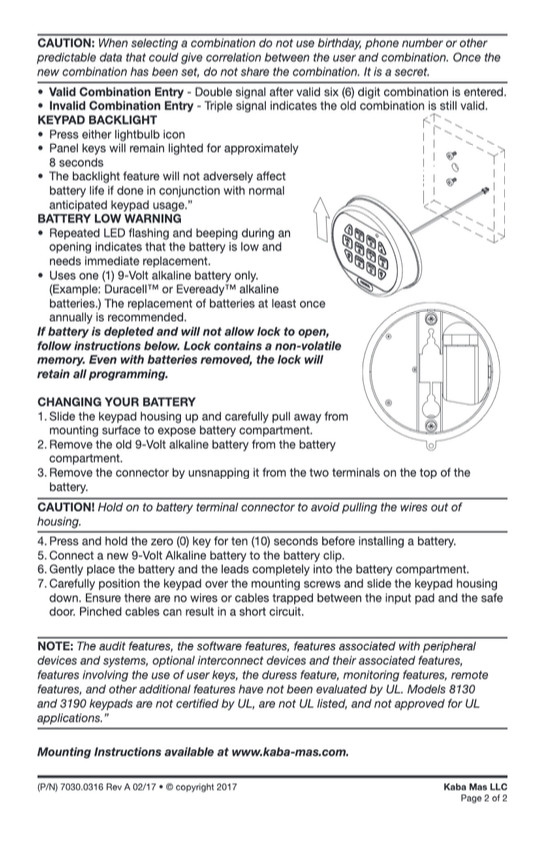 LAGARD BASIC II KEYPAD ONLY-5715SC-REPLACEMENT FOR 4715,3715,3000-SATIN CHROME