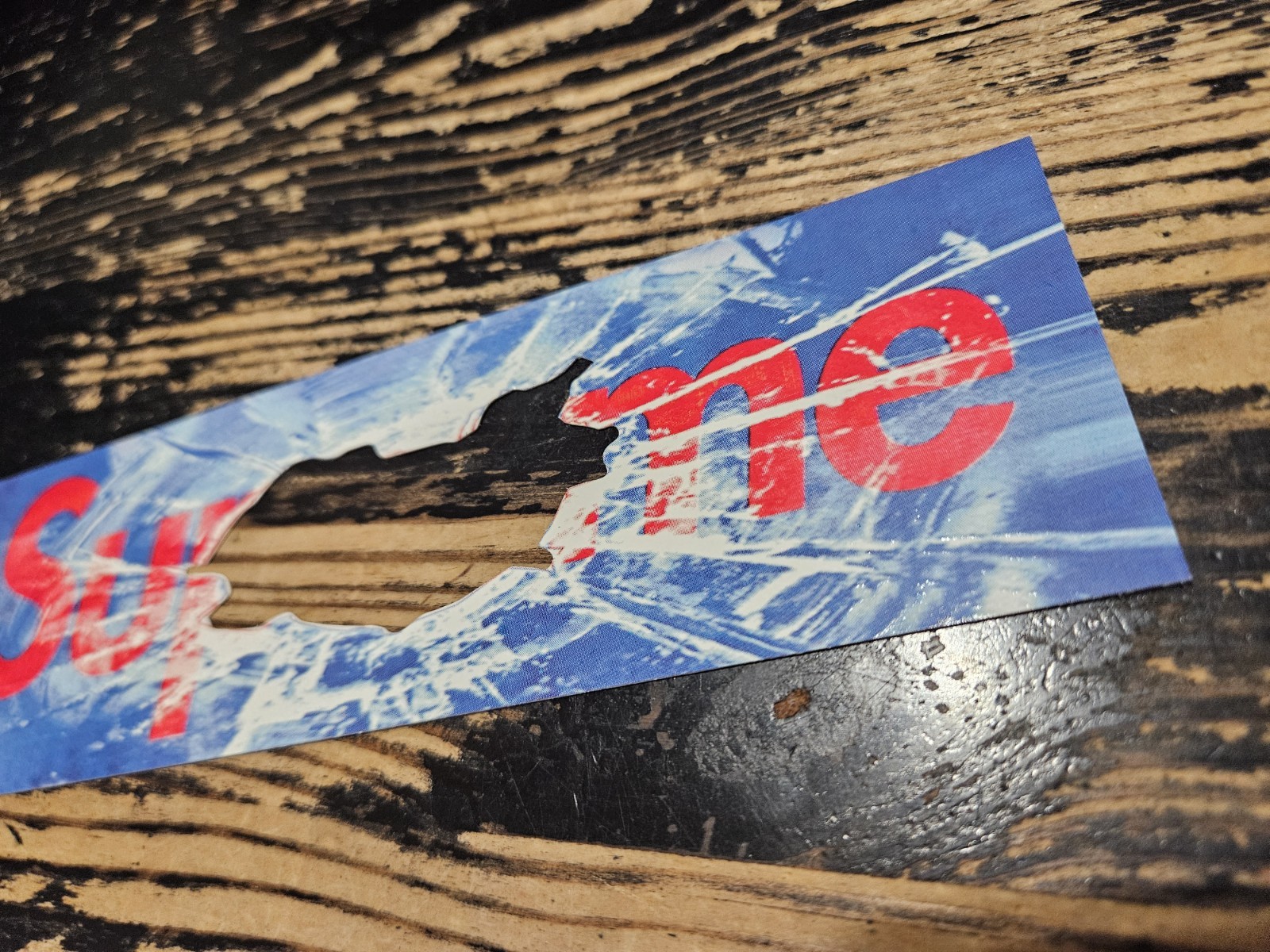 Supreme Shattered Glass Hole Art Dealer Box Logo Sticker SS26 + FREE SURPRISE