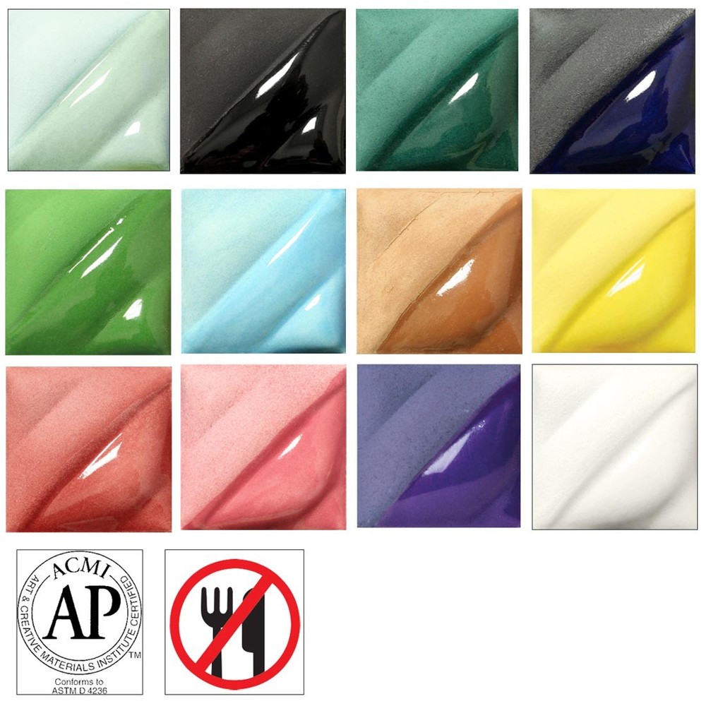 AMACO Liquid Underglaze Decorating Colors #712 Class Pack