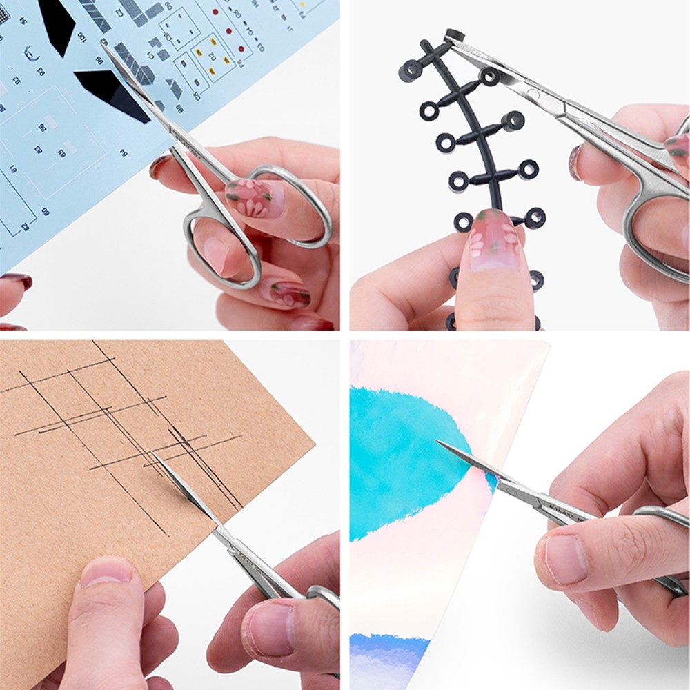 1Pc T10B01 Stainless Steel Sharp Edge Modeling Scissors For Model Stickers Tool