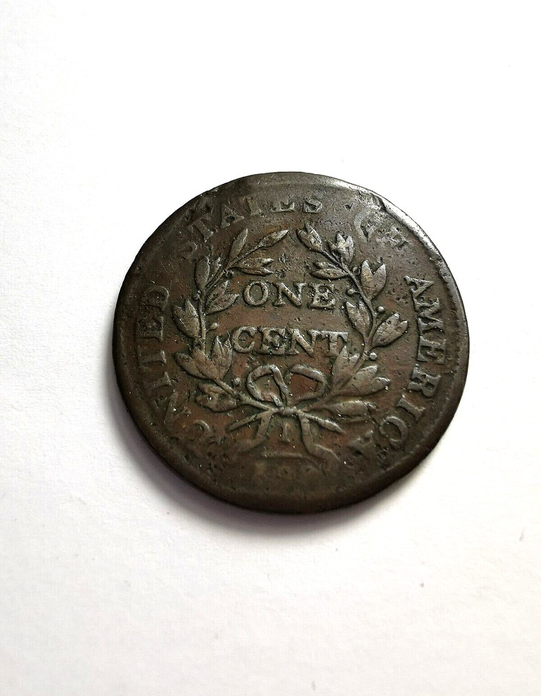 1802 US Draped Bust Large Cent Coin S-230
