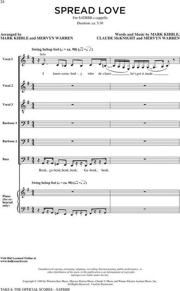 Take 6: The Official Scores