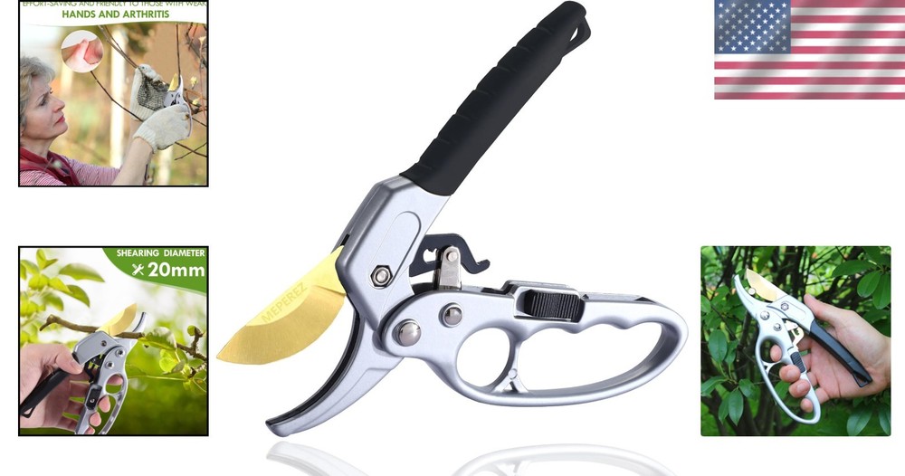 Ultra Sharp Titanium Steel Pruning Shears - Effortless Cutting for Weak Hands