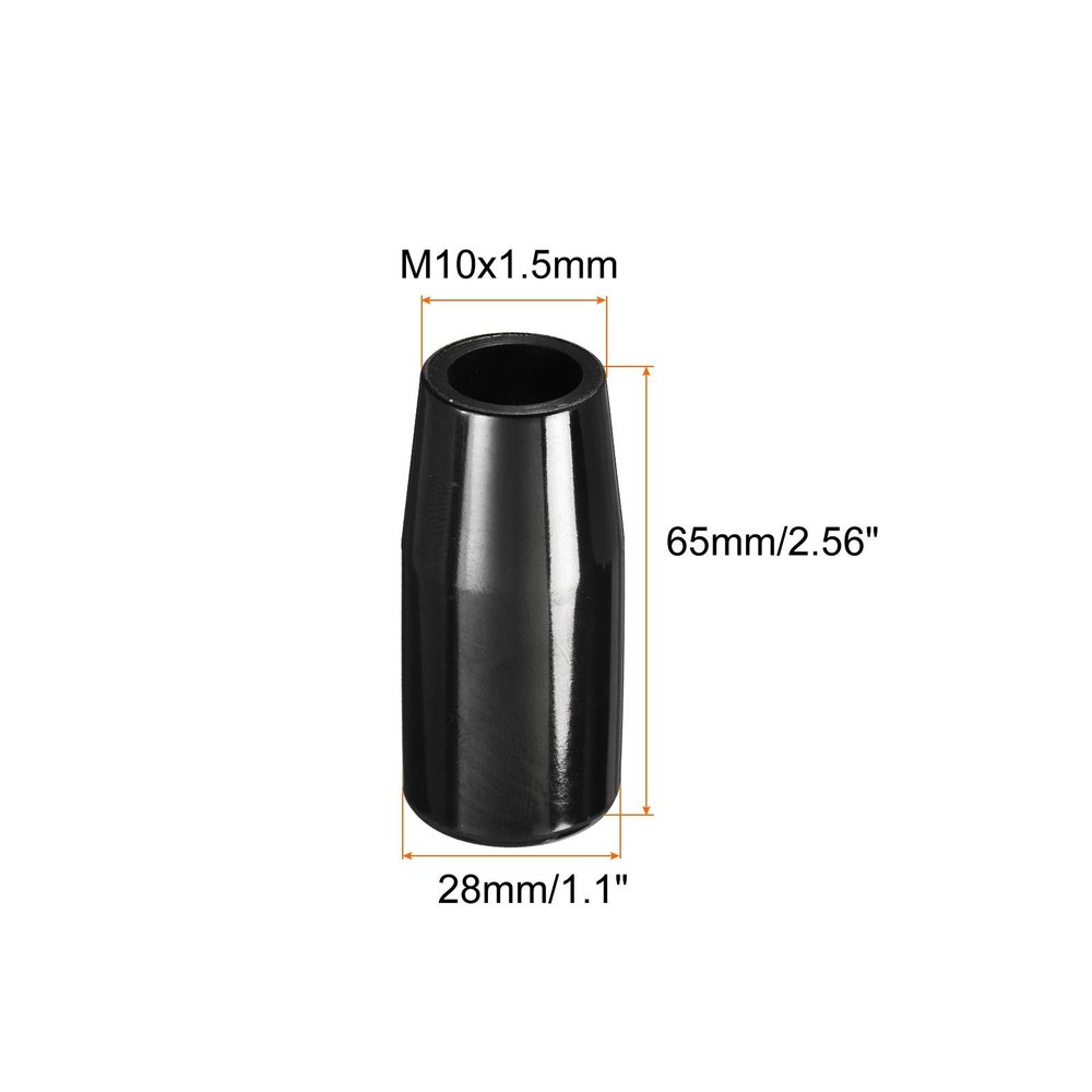 M12x65mm Female Threaded Hand Knobs Cylinder Insert Handles for Mechanical, 4Pcs