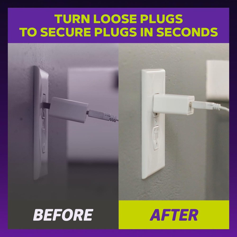 Loose Outlet Plug Fix & Outlet Insert | Prevent Plug from Being Unplugged & S...