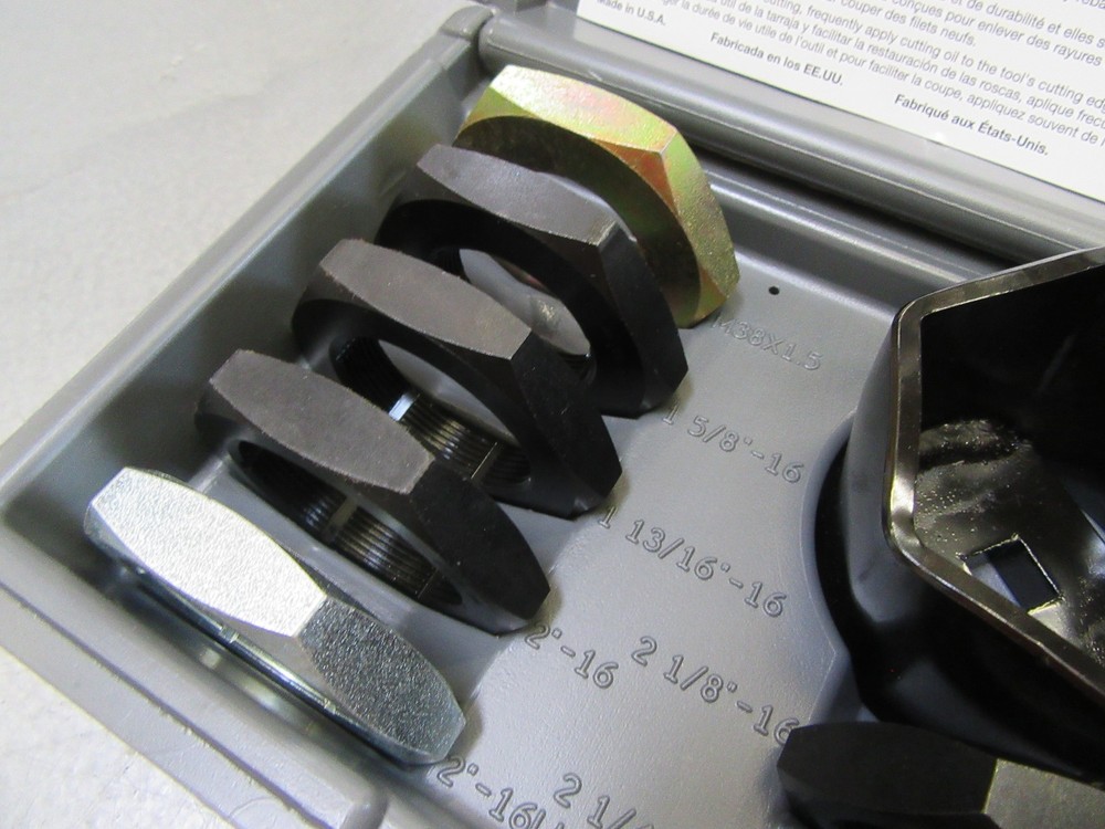 Lang Tools 2577 8 piece Floating Axle Housing Spindle Thread Restore Rethread