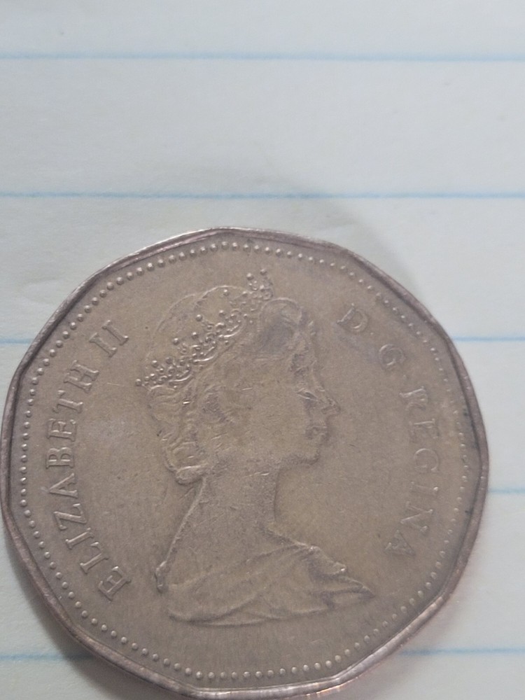 1987 CANADA ONE DOLLAR COIN ( VF+)