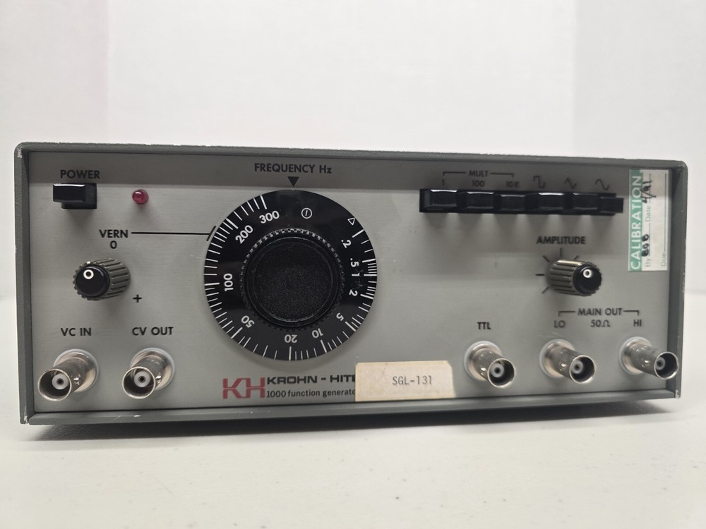 *Untested* Krohn-Hite 1200 Sweep / Audio Function Generator *Sold As Is*