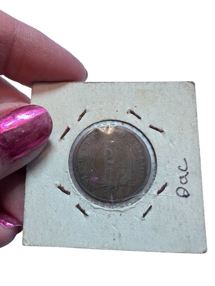 1867 TWO CENT PIECE 2¢ In Display Card