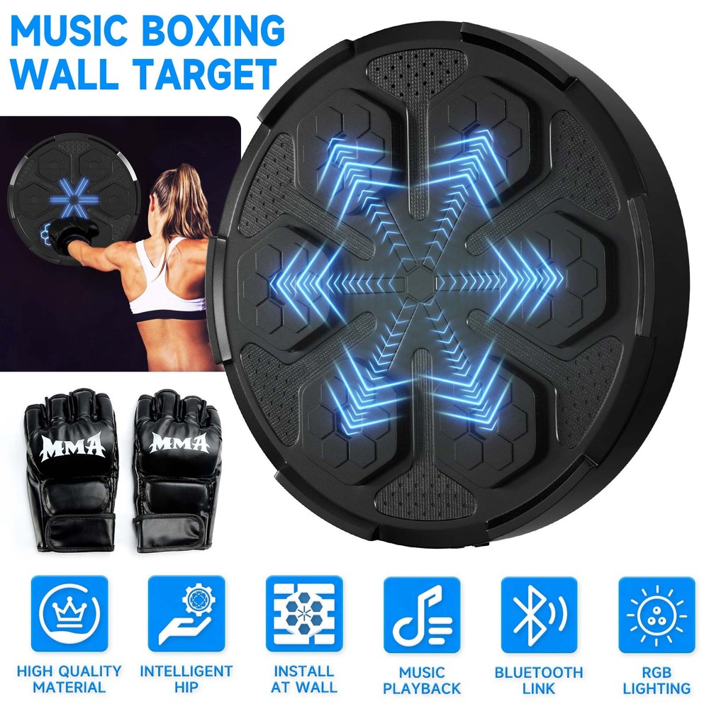 Wall Mount Boxing Training Target Bluetooth Music Indoor React Exercise Machine/