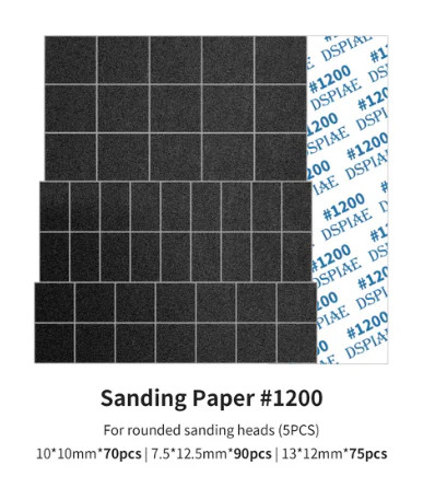 Dspiae MSP-ES12 Reciprocating Sanding Tool Sanding Paper #1200 Grit (5)'