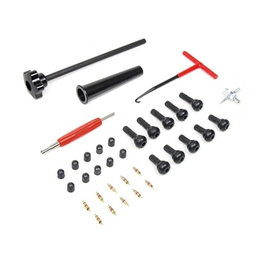 Quick Change Tire Valve Tool Kit, Tire Valve Stem Core Quickly Replacement