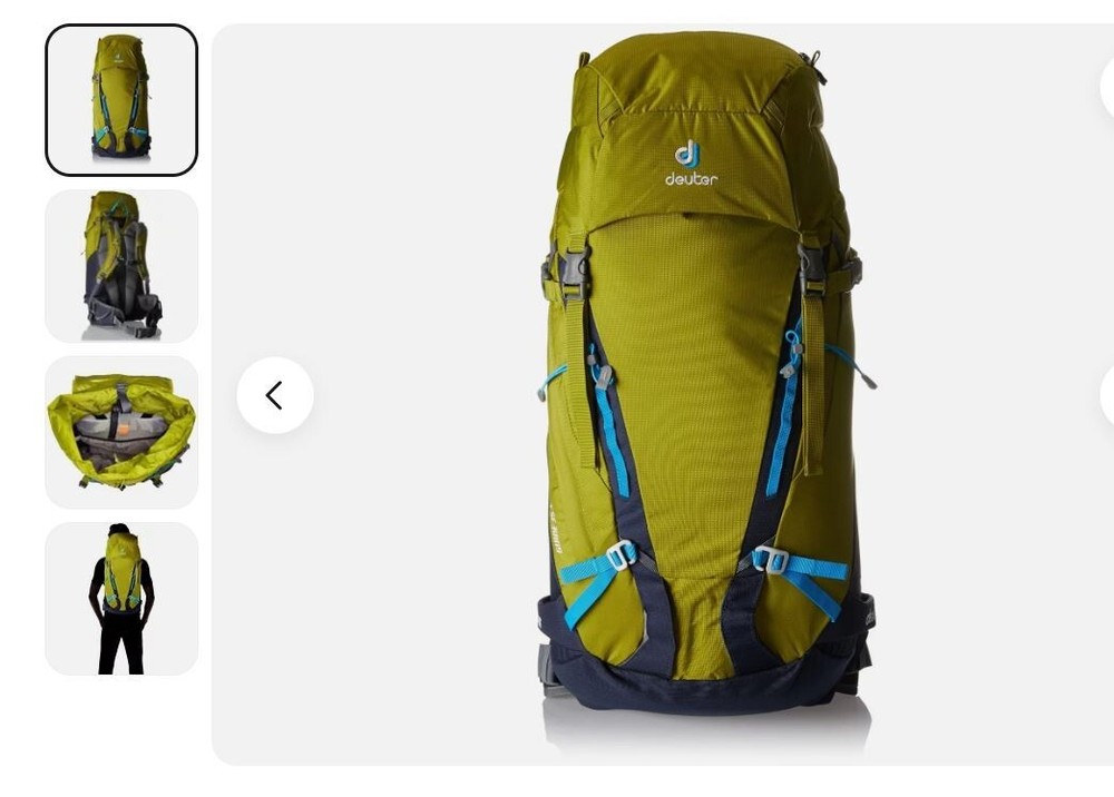 Deuter Guide 35+ Backpack, Black/Gray; Used once.