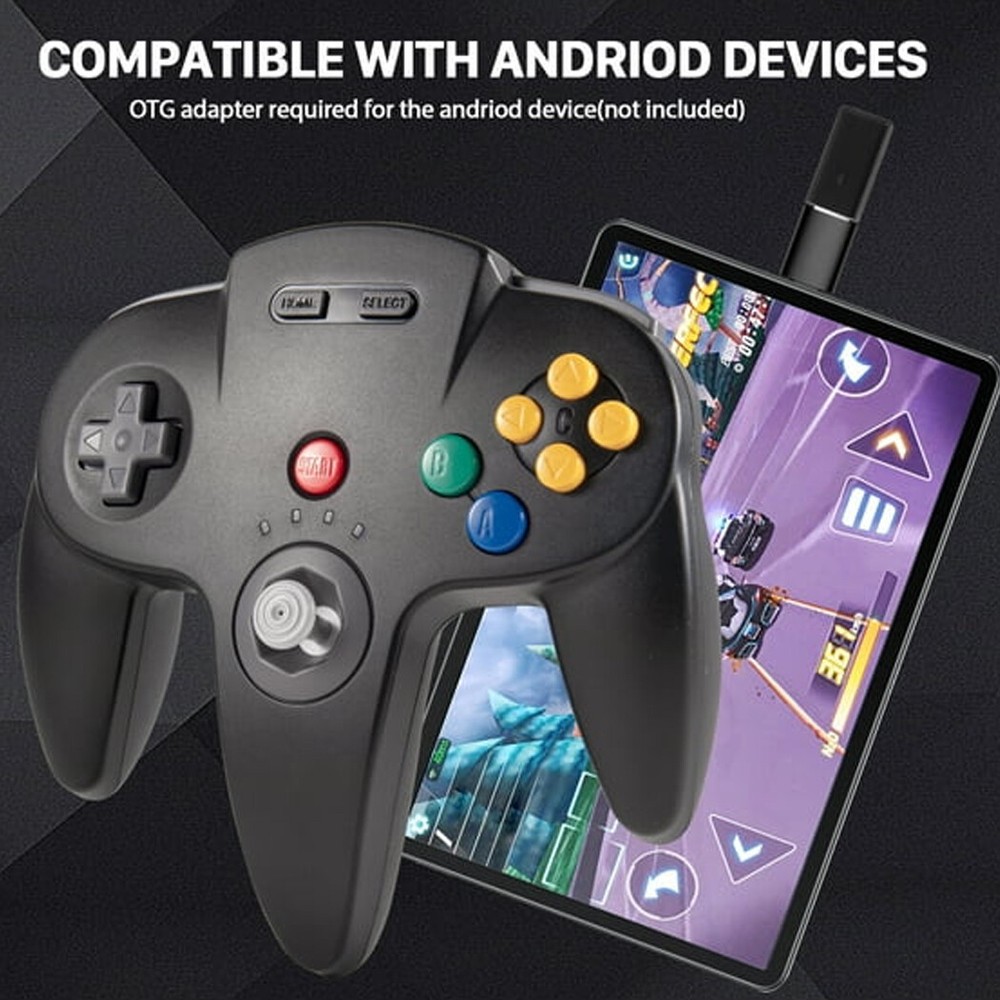 Wireless For N64 Game System/Switch PC Windows Mac Remote Game Pad Joystick