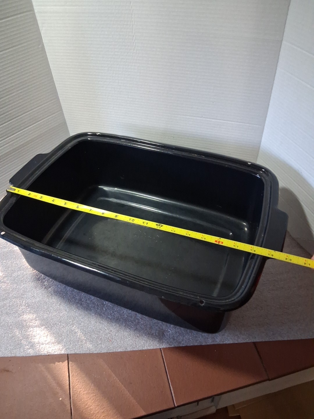 Vtg Enamelware Pan Insert For General Electric Roaster 123C19 Replacement Part