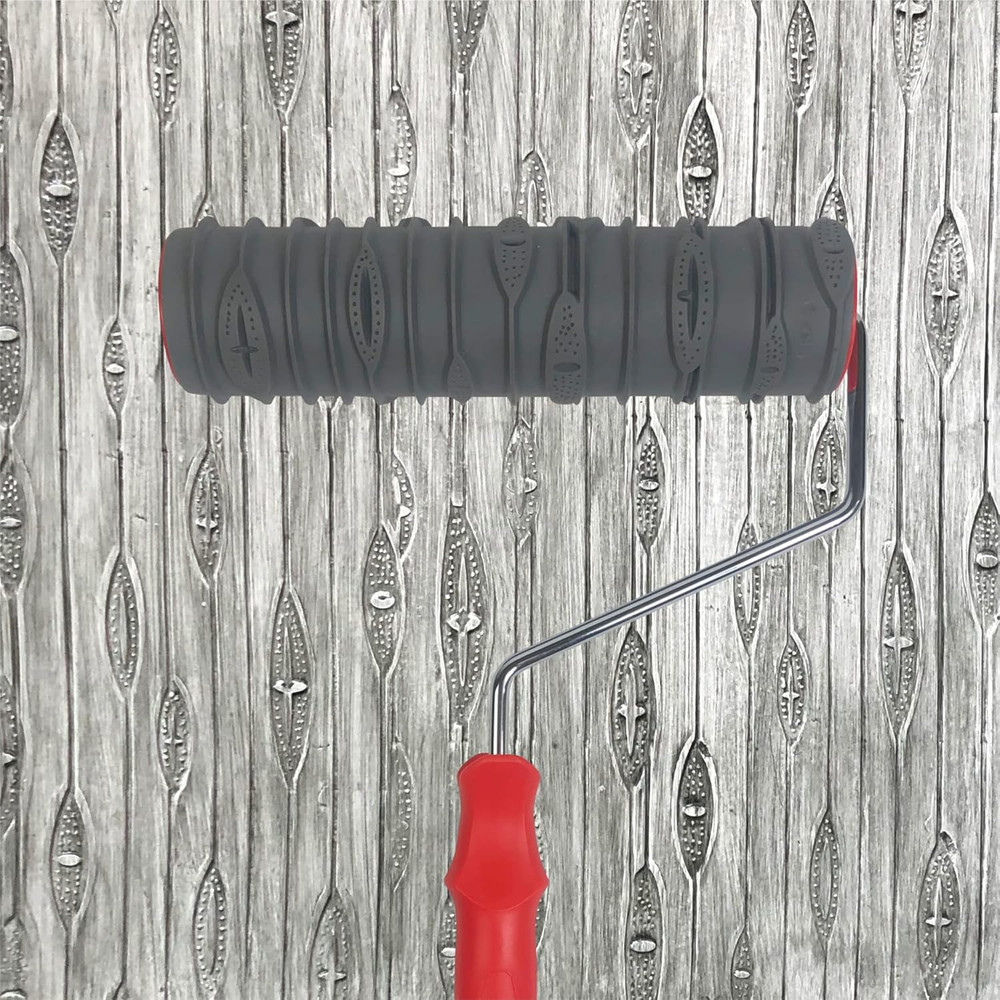 10'' Patterned Paint Roller for Wall Decoration Classic Brick Embossing Texture