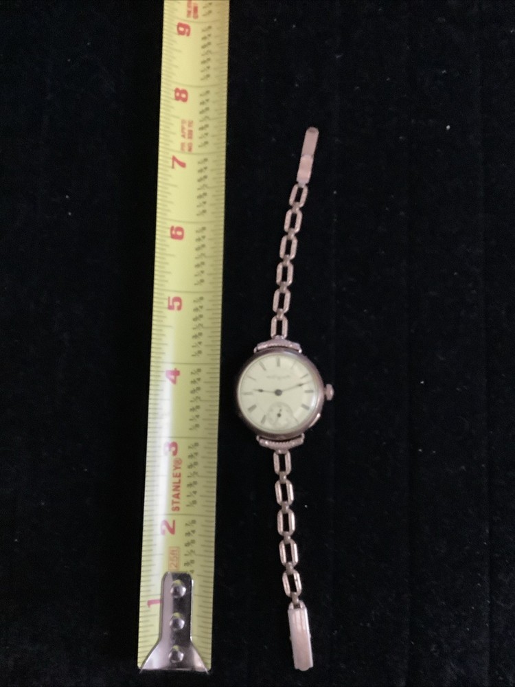 Elgin Gold-Filled Pocket Watch Conversion Wristwatch with Chain