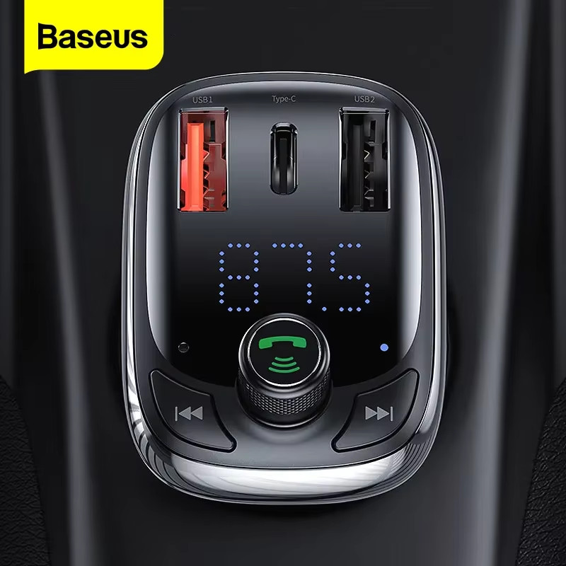 Bluetooth FM Transmitter Car Charger – MP3 Player Handsfree 5A Fast Charging