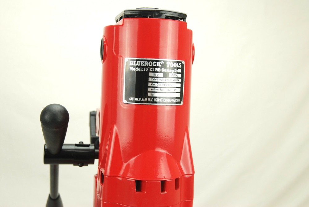 10Z1RB BLUEROCK ® CONCRETE CORE DRILL 2 SPEED W/ ROLLING BASE STAND + 2 BITS