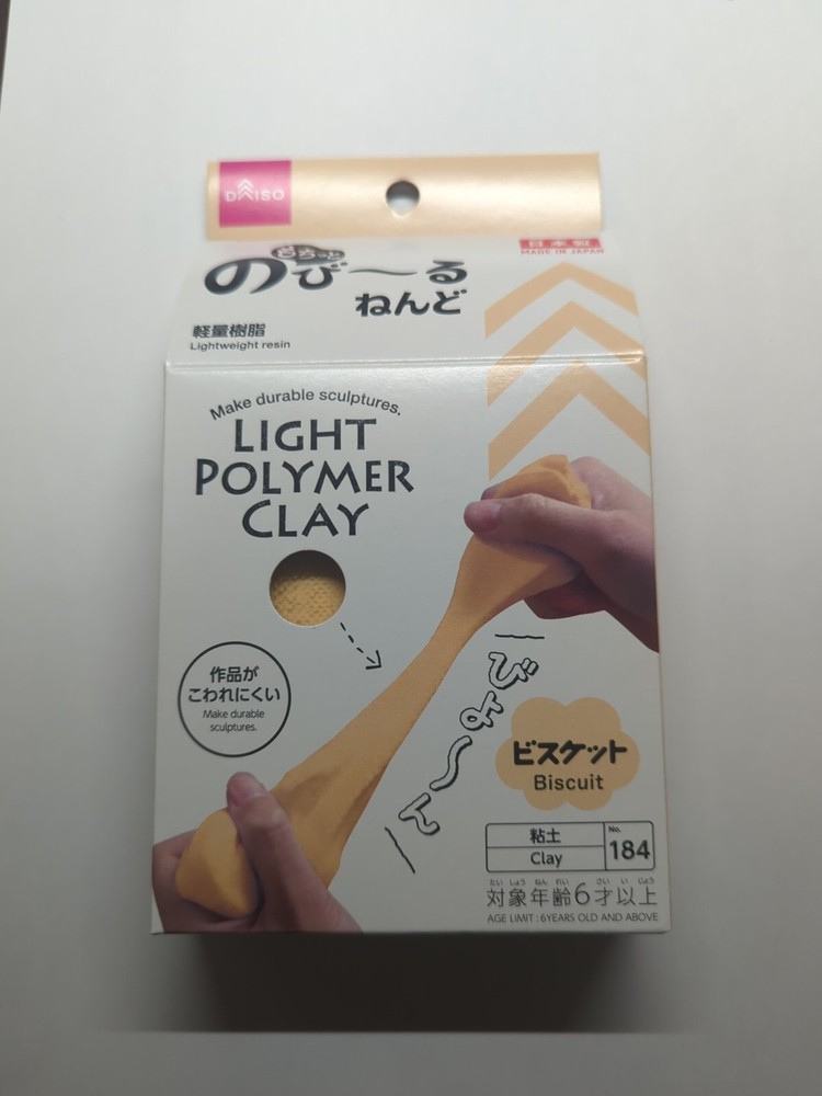 Daiso 141 Light Polymer Clay - White, Biscuit And Cherry Blossom