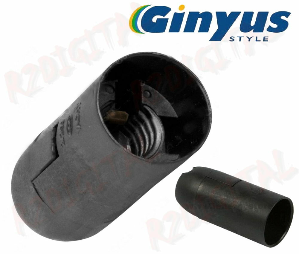 5pcs SMOOTH LAMP HOLDER E14 BLACK GINYUS FAST LAMP HOLDER BULB