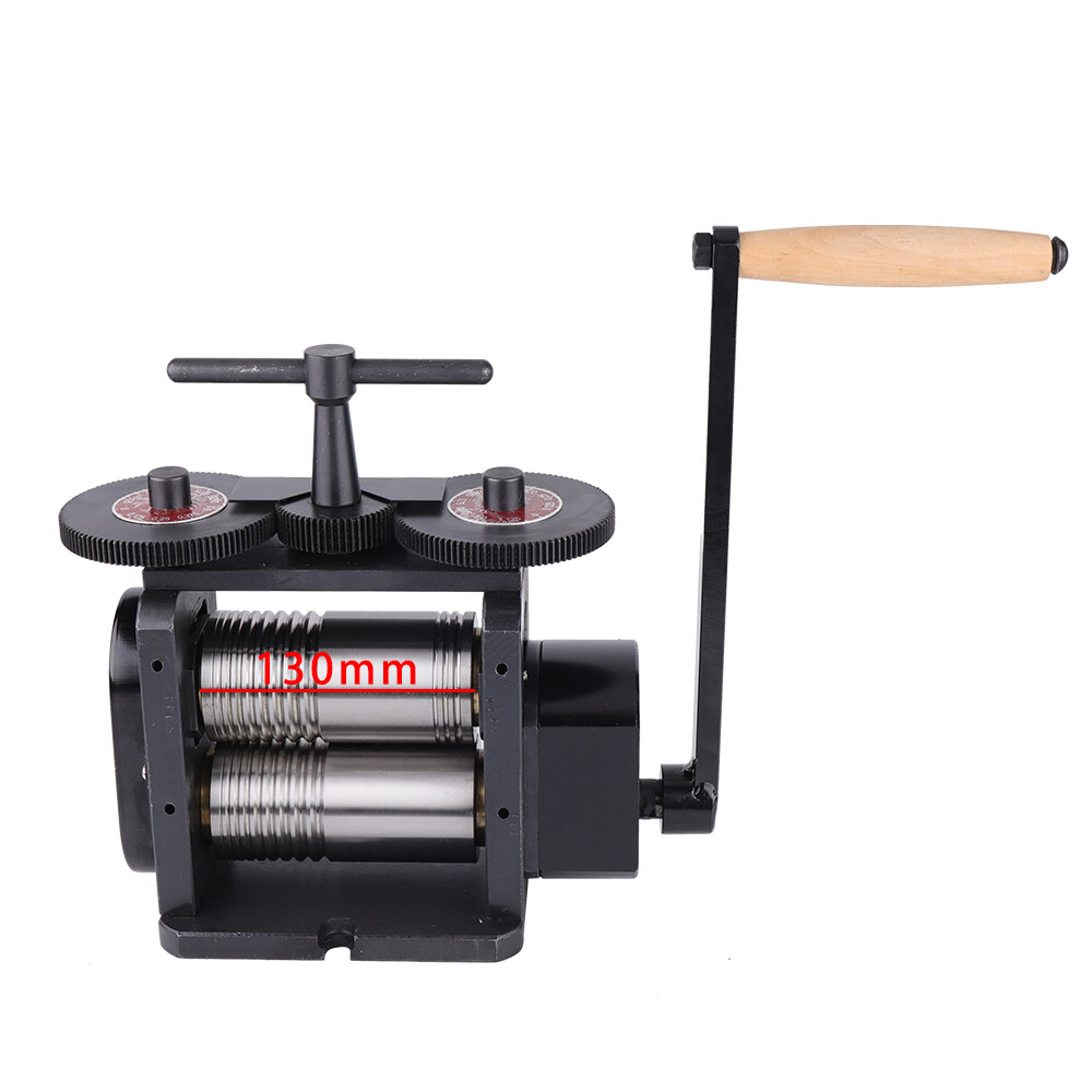 130mm Manual Rolling Mill Machine,Wire Flat Pattern Sheet Metal Jewelry Tool