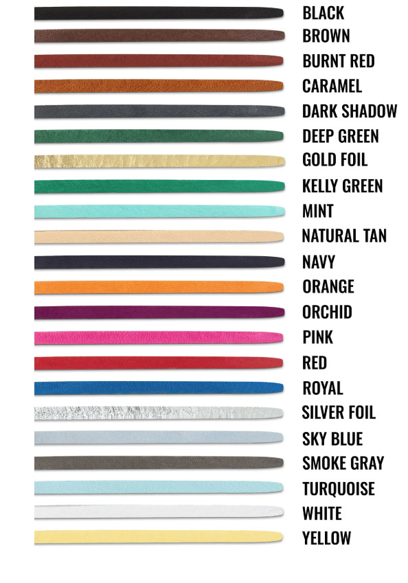 American Leather Direct Lace - 1/4" x 72"  Many Colors Available