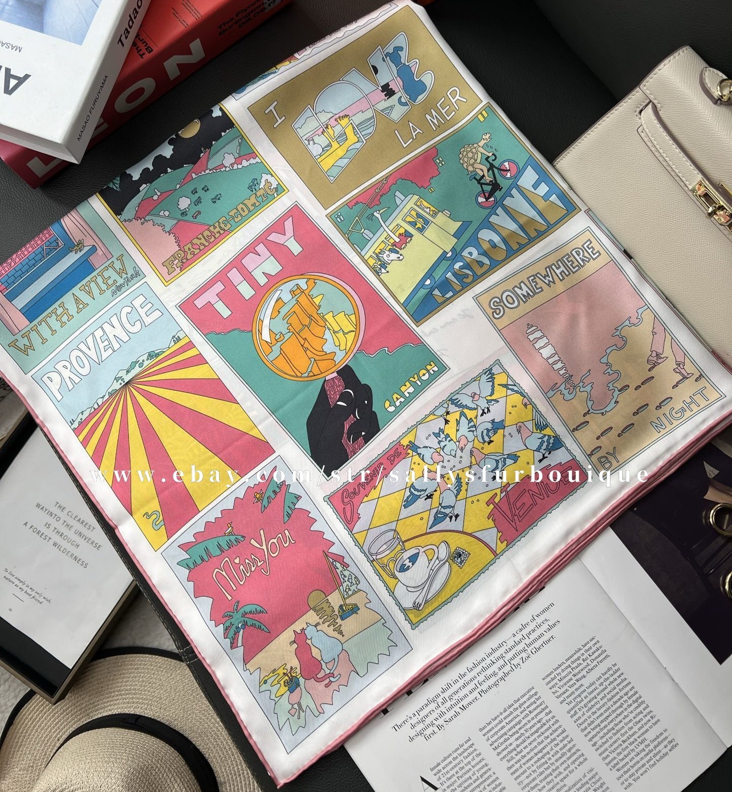 Sally Boutique 18 Momme Twill Silk Wrap Scarf Travel Print Double Face Shawl 35"