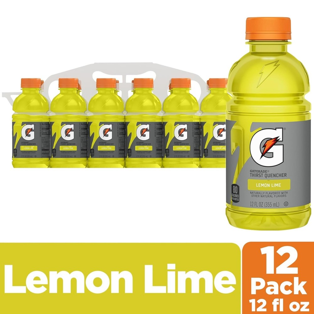 Hydration Essential: 12 Pack Lemon-Lime Electrolyte Drink - 12 Fl Oz Bottles