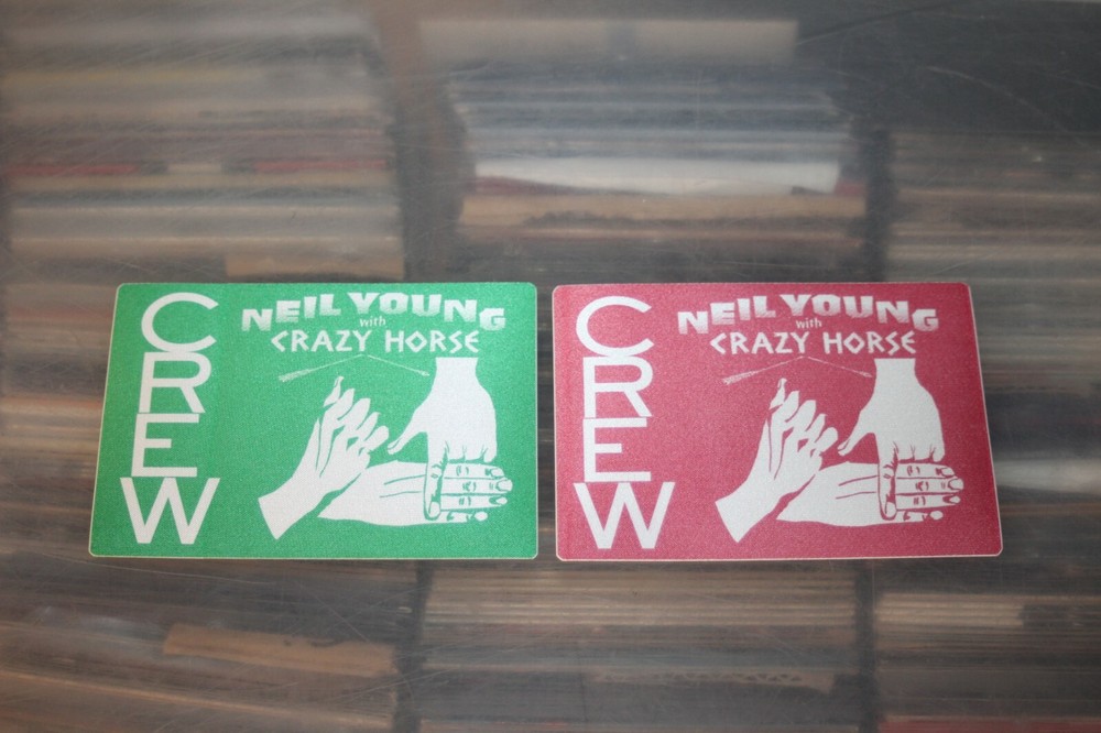 Neil Young  -  2x Unused Backstage Pass - FREE POSTAGE - lot #7