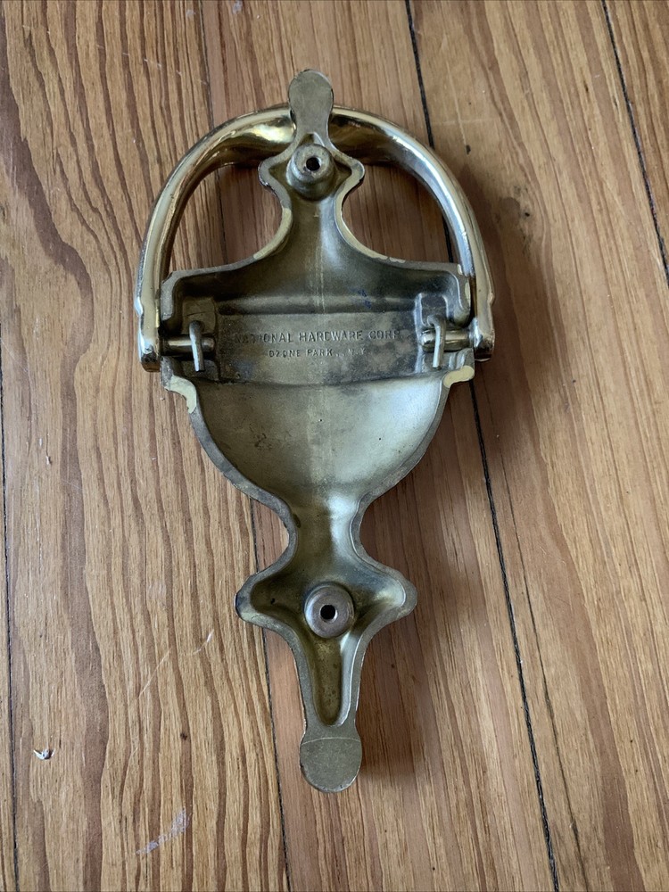 SOLID BRASS DOOR KNOCKER - BLANK NOT ENGRAVED