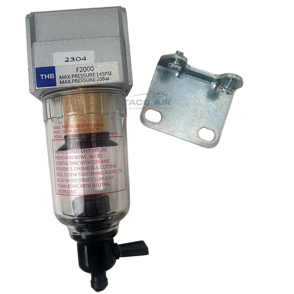 1/4" Compressed Air Compressor In Line Moisture & Water Filter Trap Separator