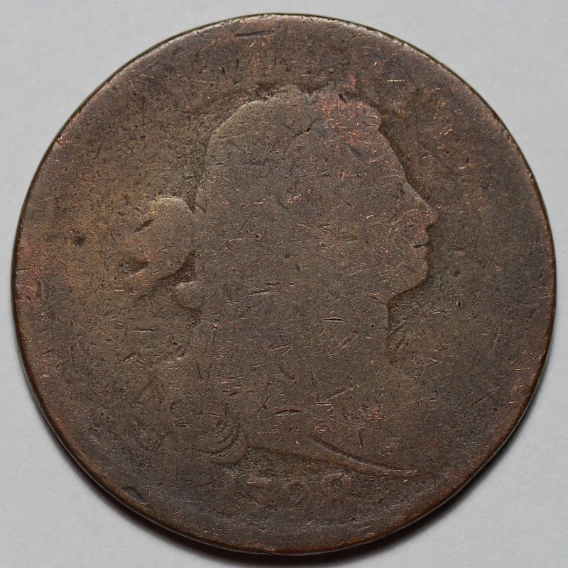 1798 Draped Bust Large Cent - US 1c Copper Coin